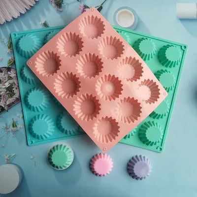 12 Holes Silicone Mini Cupcake Mold