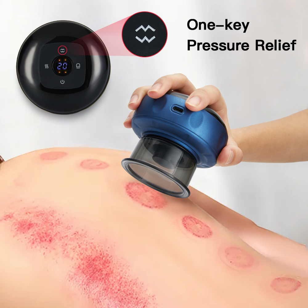 12 Level Electric Cupping Massage Device Wireless Gua Sha Vacuum Suction Cups Massage Negative Pressure Body Scraping 12 Level Electric Cupping Massage Device Wireless Gua Sha Vacuum Suction Cups Massage Negative Pressure Body Scraping
