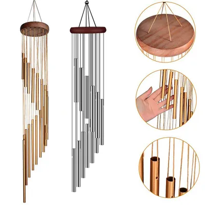 12 Tubes Wind Chimes Pendant Aluminum Tube Metal Pipe Wind Chimes Bells Balcony Outdoor Yard Garden Home Decoration 12 Tubes Wind Chimes Pendant Aluminum Tube Metal Pipe Wind Chimes Bells Balcony Outdoor Yard Garden Home Decoration