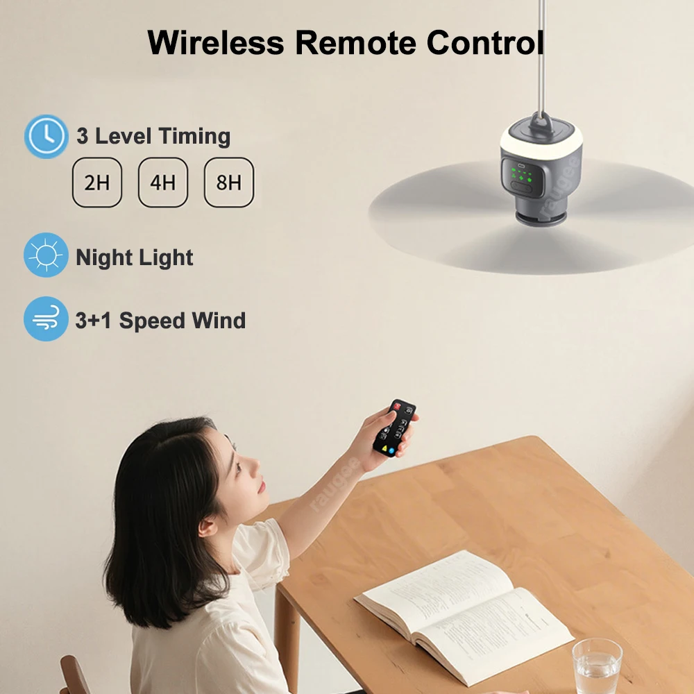 12000mAh Portable Ceiling Fans Outdoor Camping Fan Tent Air Circulator Cooler Rechargeable Electric Fan Remote Control 12000mAh Portable Ceiling Fans Outdoor Camping Fan Tent Air Circulator Cooler Rechargeable Electric Fan Remote Control
