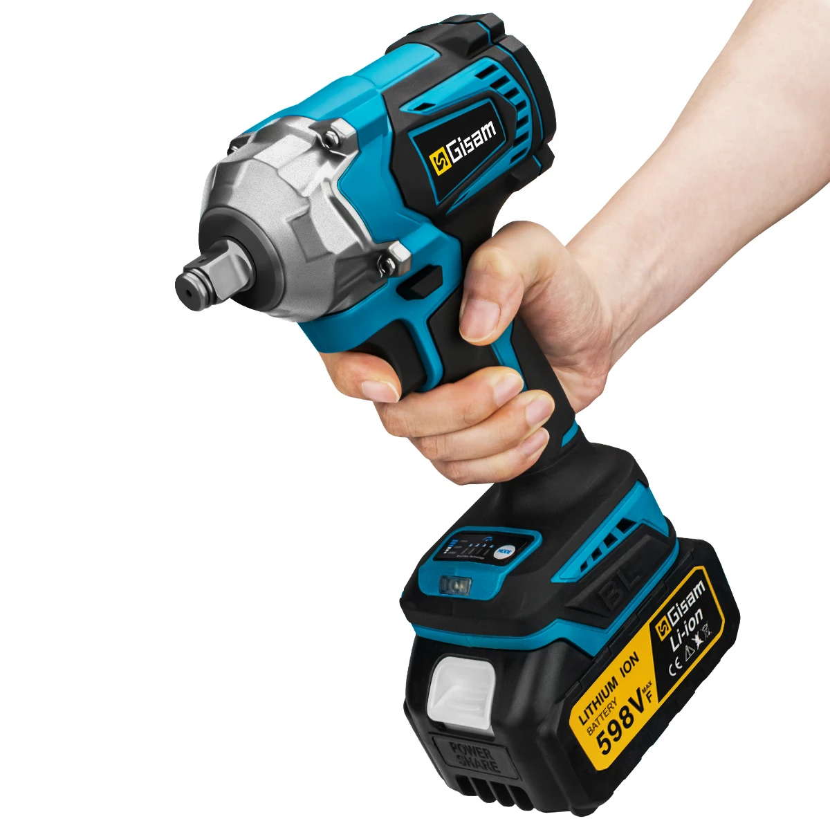 1200N.M Torque Brushless Electric Impact Wrench 1/2 Inch Cordless Electric Wrench Screwdriver Power Tools 1200N.M Torque Brushless Electric Impact Wrench 1/2 Inch Cordless Electric Wrench Screwdriver Power Tools