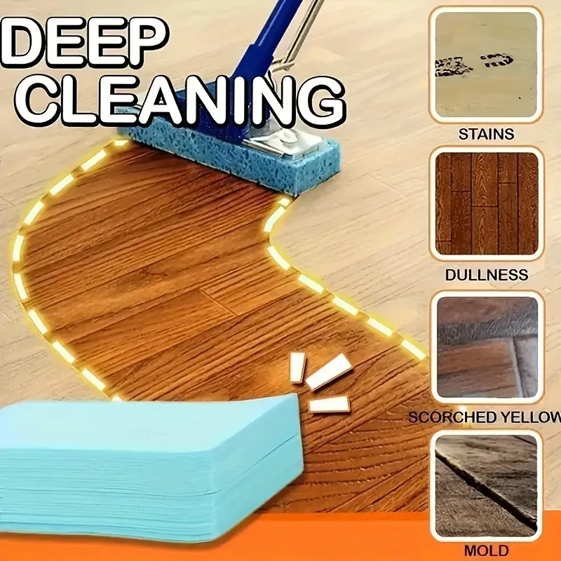 120pcs Floor Cleaner Concentrated Flaky Water Soluble Household Decontamination Cleaning Sheet Suitable For Toilet Wood