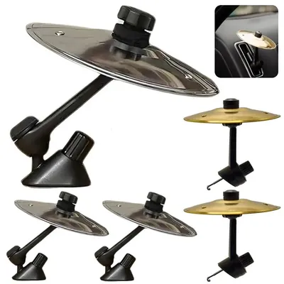 1/2/3PCS Hand-shooting Car Crash Cymbal Universal Auto Air Ventilation Port Clip-On Mini Drum Cymbals for All Types of