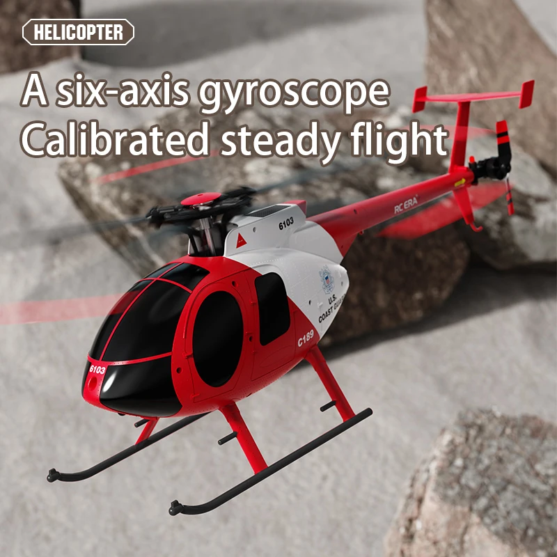 1:28 RC MD500 Helicopter Brushless Motor Dual-motor Remote Control Model 6-Axis Gyro Aircraft Toy One-click