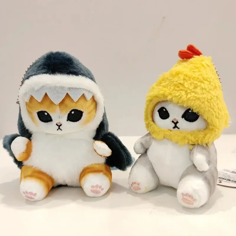 12cm Cartoon Cute Shark Cat Fried Shrimp Cat Plush Doll Pendant Charm Package Pendant 12cm Cartoon Cute Shark Cat Fried Shrimp Cat Plush Doll Pendant Charm Package Pendant