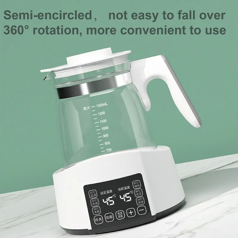1.2L Infant Thermostatic Milk Regulator Kettle Hot Water Smart Insulation Pot Automatic Milk Warming Warm Milk Milk