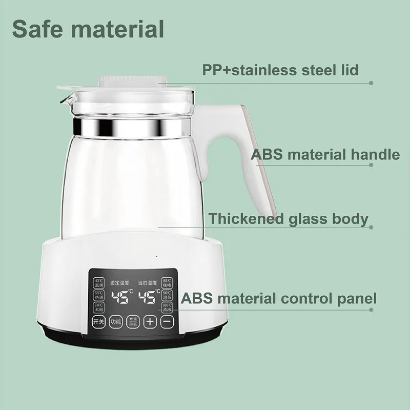 1.2L Infant Thermostatic Milk Regulator Kettle Hot Water Smart Insulation Pot Automatic Milk Warming Warm Milk Milk