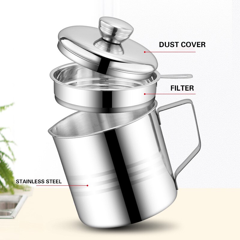 1.2L Stainless Cooking Oil Strainer 1.2L Stainless Cooking Oil Strainer