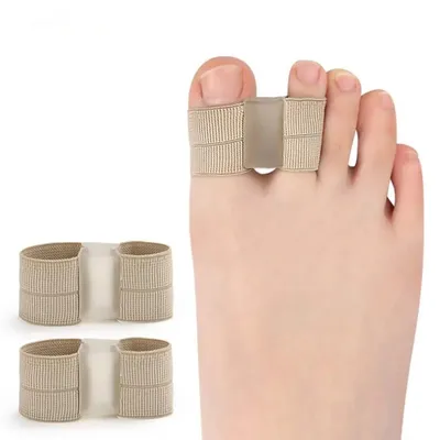 1/2Pc Two Toe Separator Hallux Valgus Bunion Corrector Orthotics Feet Bone Thumb Adjuster Correction Pedicure Feet