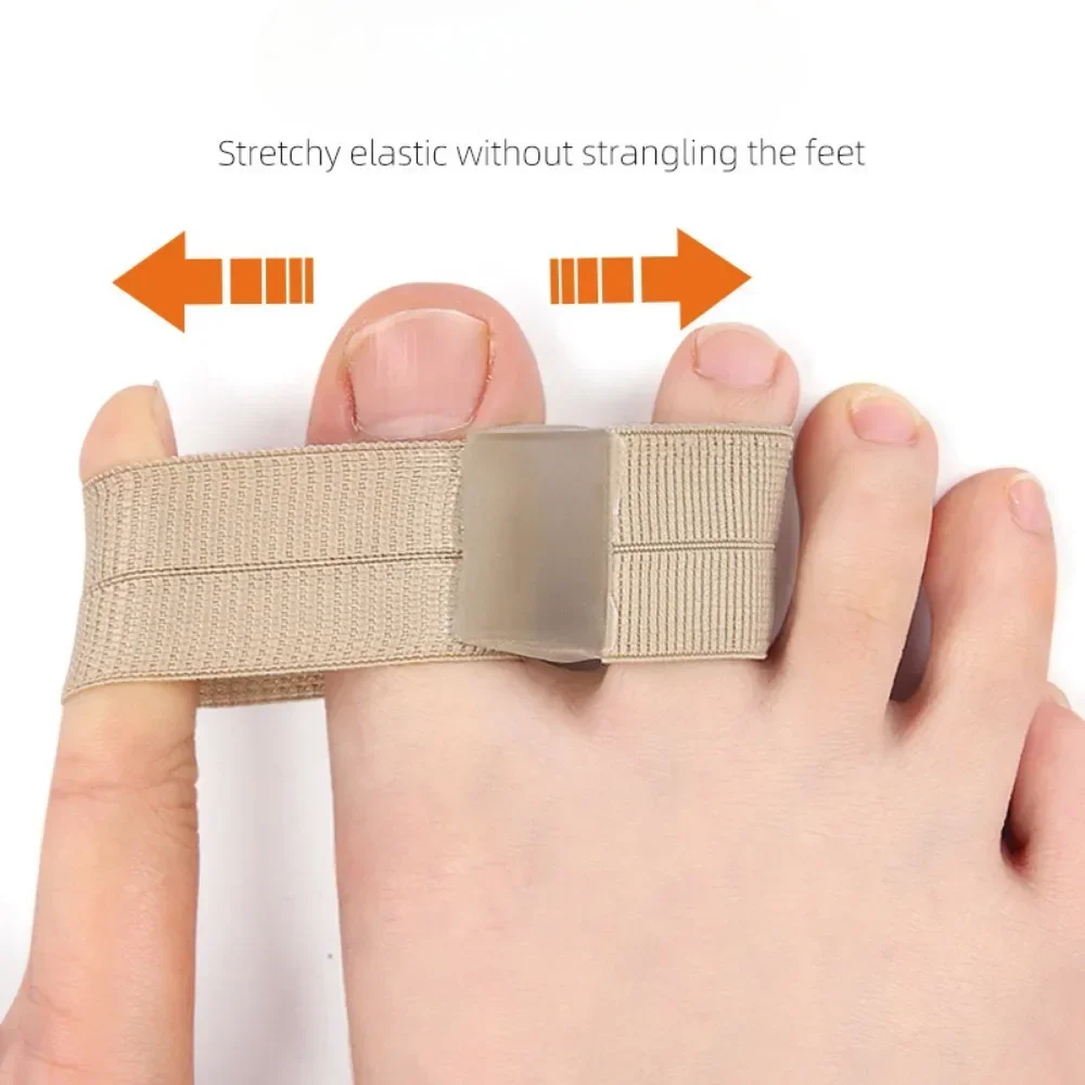1/2Pc Two Toe Separator Hallux Valgus Bunion Corrector Orthotics Feet Bone Thumb Adjuster Correction Pedicure Feet