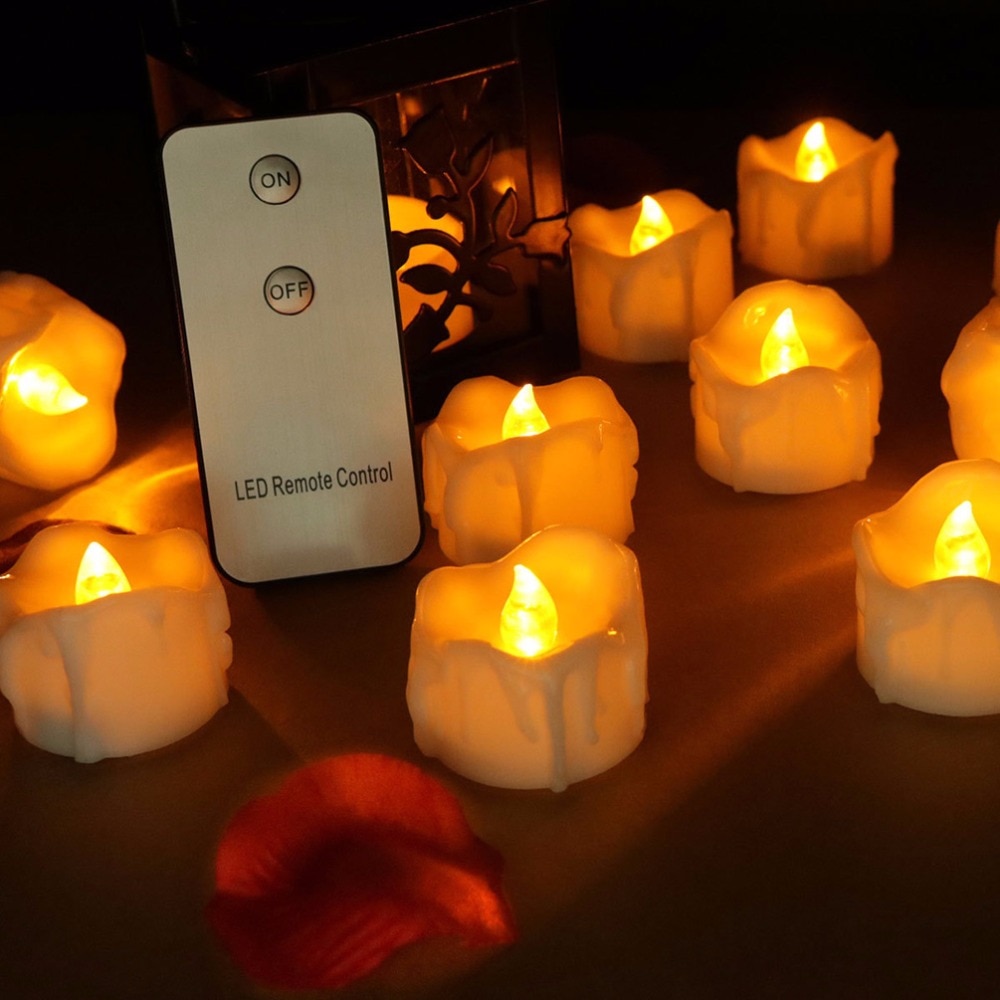 12pcs Battery Operated Candles Remote Light 12pcs Battery Operated Candles Remote Light