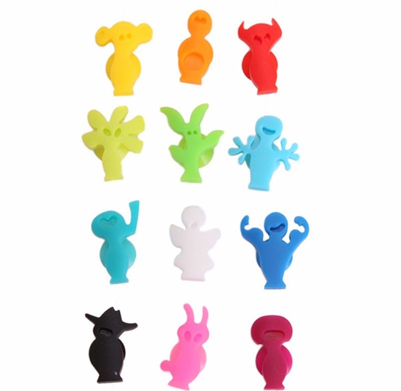 12pcs Glass Markers Silicone Suction Grip 12pcs Glass Markers Silicone Suction Grip