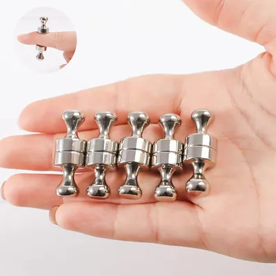 12pcs Super Strong Neodymium Magnetic Pushpins Sucker Thumbtack Durable Steel Magnet Push Pin for Refrigerator
