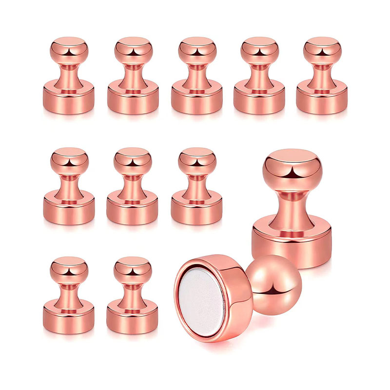 12pcs Super Strong Neodymium Magnetic Pushpins Sucker Thumbtack Durable Steel Magnet Push Pin for Refrigerator