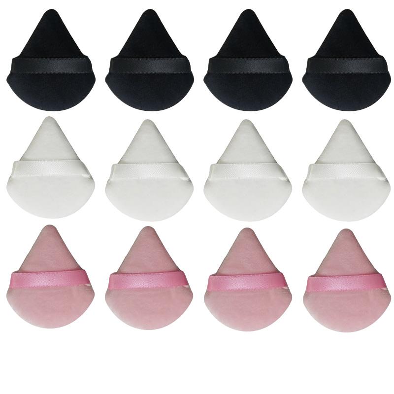 12Pcs Triangle Powder Puff Mini Face Makeup Sponge Cosmetics Soft Cotton Face Powder Puff Washable Velvet Makeup Puff 12Pcs Triangle Powder Puff Mini Face Makeup Sponge Cosmetics Soft Cotton Face Powder Puff Washable Velvet Makeup Puff