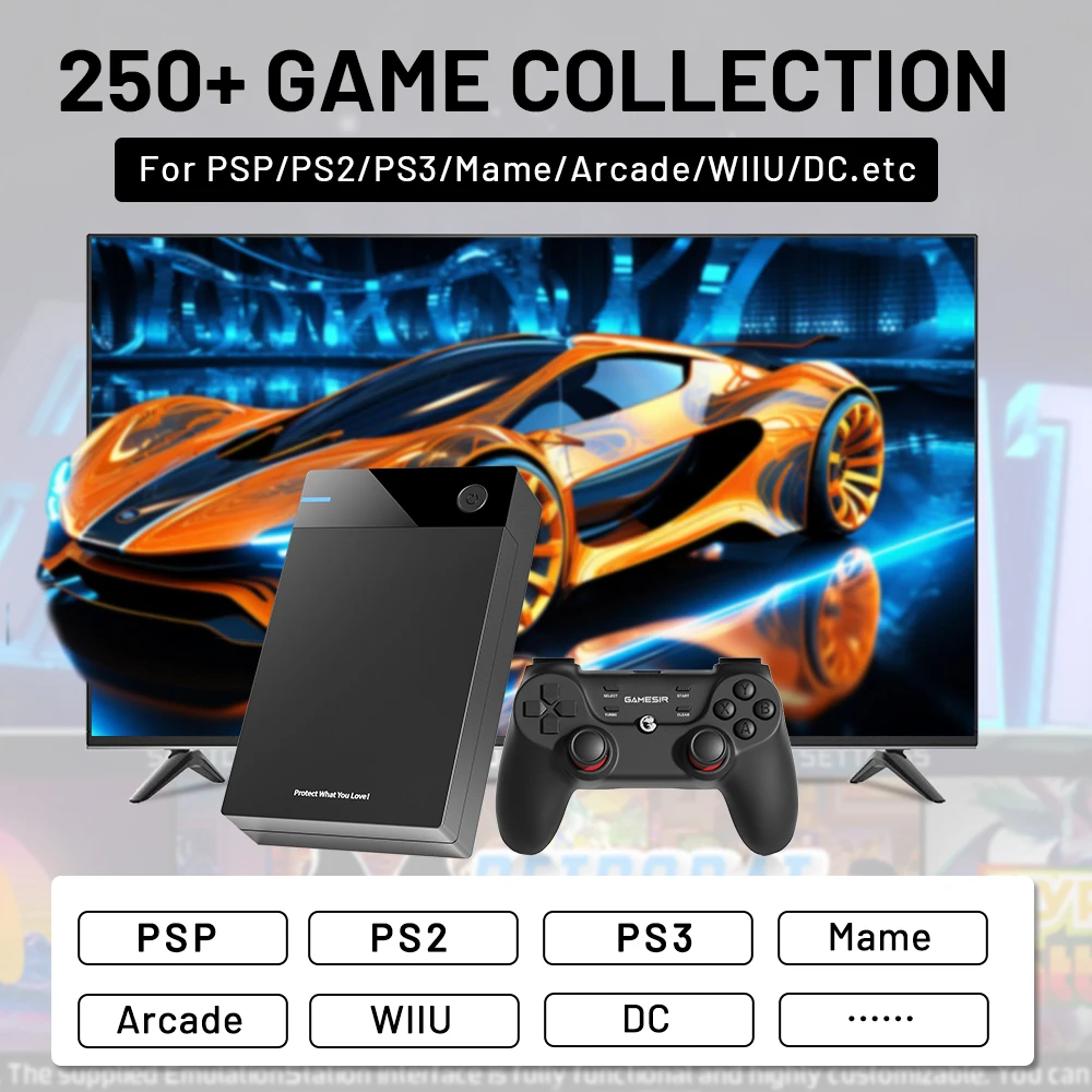 12T Gaming HDD with Hyperspin Launchbox Retrobat Playnite Super Console with 86000+ Retro Vidoe Game For