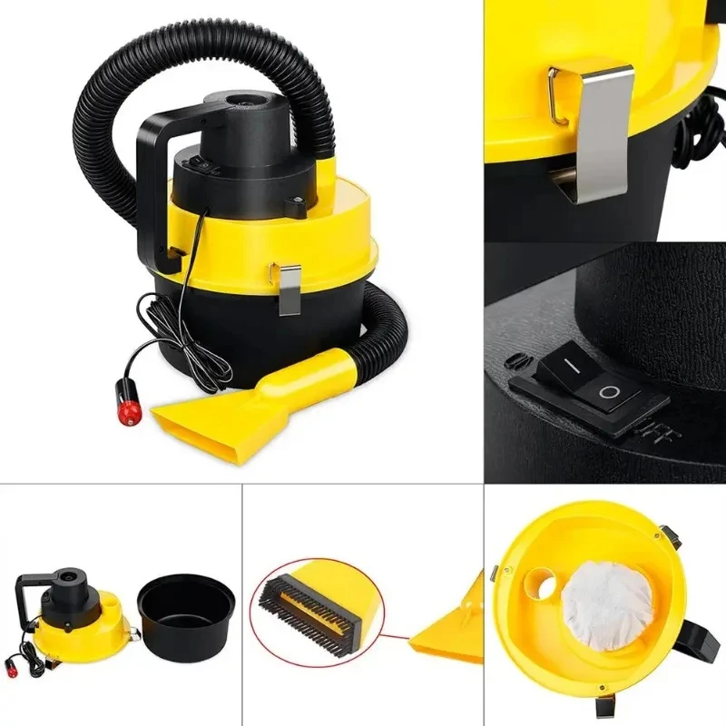 12V Powerful Multi-functional Drum Car Vacuum Cleaner Wet & Dry Portable Handheld Duster Household Inflatable Turbo 12V Powerful Multi-functional Drum Car Vacuum Cleaner Wet & Dry Portable Handheld Duster Household Inflatable Turbo