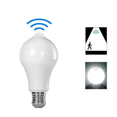 12W PIR Motion Sensor Light Bulb Ampoule LED E27 IP42 Outdoor Lighting Wall Lamp Dusk to Dawn Day Night Porch Light 12W PIR Motion Sensor Light Bulb Ampoule LED E27 IP42 Outdoor Lighting Wall Lamp Dusk to Dawn Day Night Porch Light