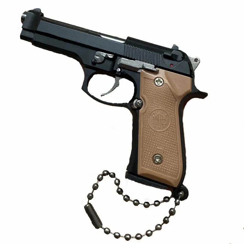 1:3 Scale Alloy M92 Pistol Mini Gun Metal Keychain M92 Pistol Keychain Fidget Toy PUBG Gun Toy Gift Pubg Decoration Toys 1:3 Scale Alloy M92 Pistol Mini Gun Metal Keychain M92 Pistol Keychain Fidget Toy PUBG Gun Toy Gift Pubg Decoration Toys