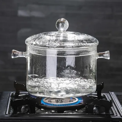 1300ml High Borosilicate Clear Glass Pot 1300ml High Borosilicate Clear Glass Pot