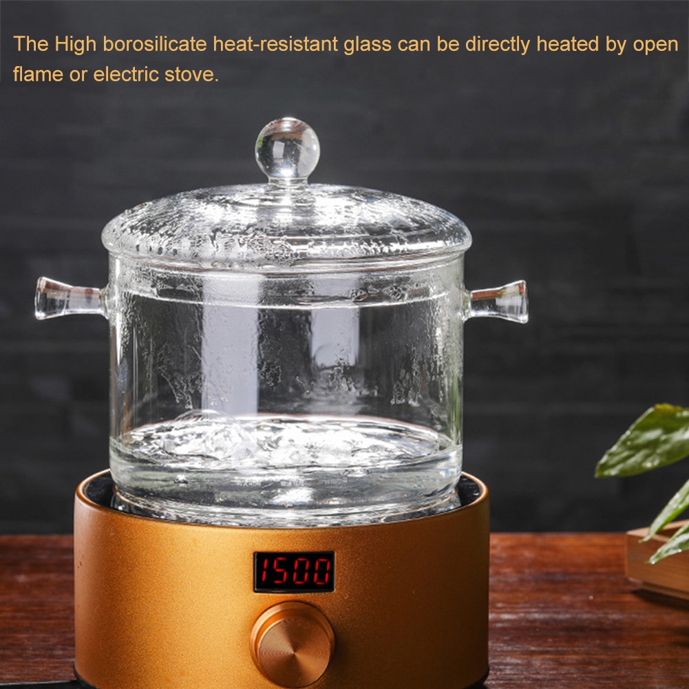 1300ml High Borosilicate Clear Glass Pot 1300ml High Borosilicate Clear Glass Pot