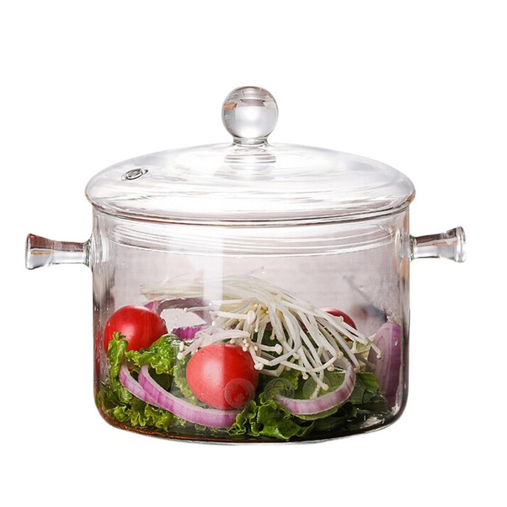1300ml High Borosilicate Clear Glass Pot 1300ml High Borosilicate Clear Glass Pot