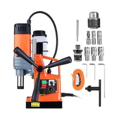 1300W or 1400W 2″ Electric Drilling Machine Magnetic Drill Press Boring Diameter Power Drill 1-Second Release Drill