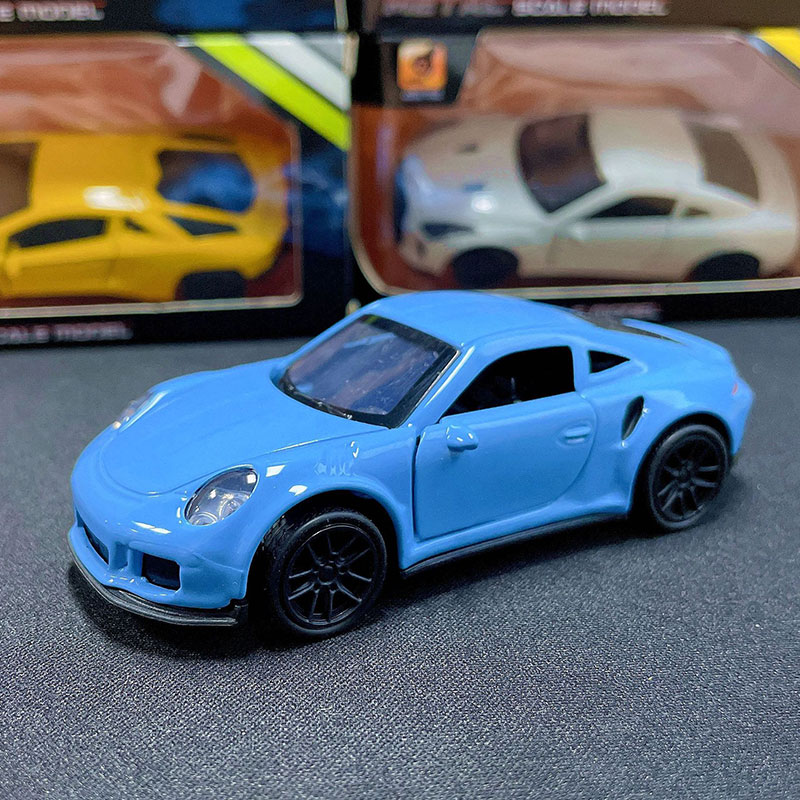 1:43 Diecast Alloy Car Model Metal Pull Back Simulation Car Toy Boy Sports Car Ornament with to Open the Door gift car