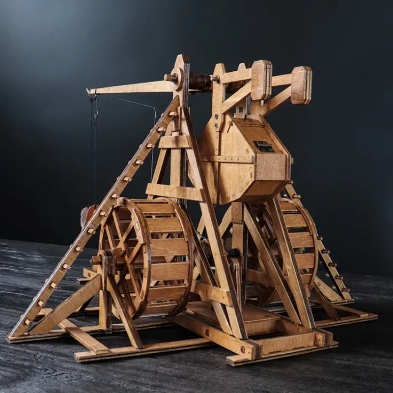 1:48 Rotary Counterweight Trebuchet Catapult DIY Ancient Chariot Model Siege Car Wooden 3D Puzzle Need Assembly 1:48 Rotary Counterweight Trebuchet Catapult DIY Ancient Chariot Model Siege Car Wooden 3D Puzzle Need Assembly