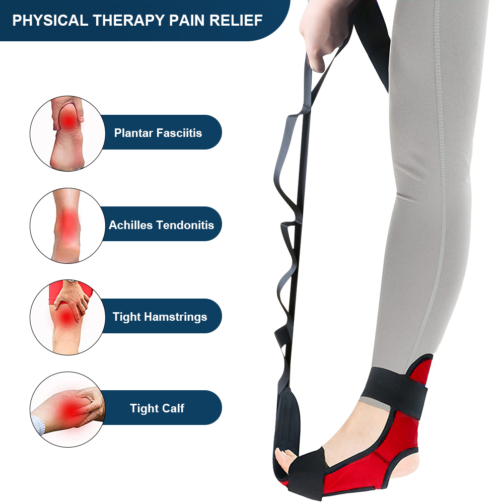 148cm Yoga Leg Ankle Brace Support Training Stretching Belt Stroke Hemiplegia Rehabilitation Strap Correction Braces