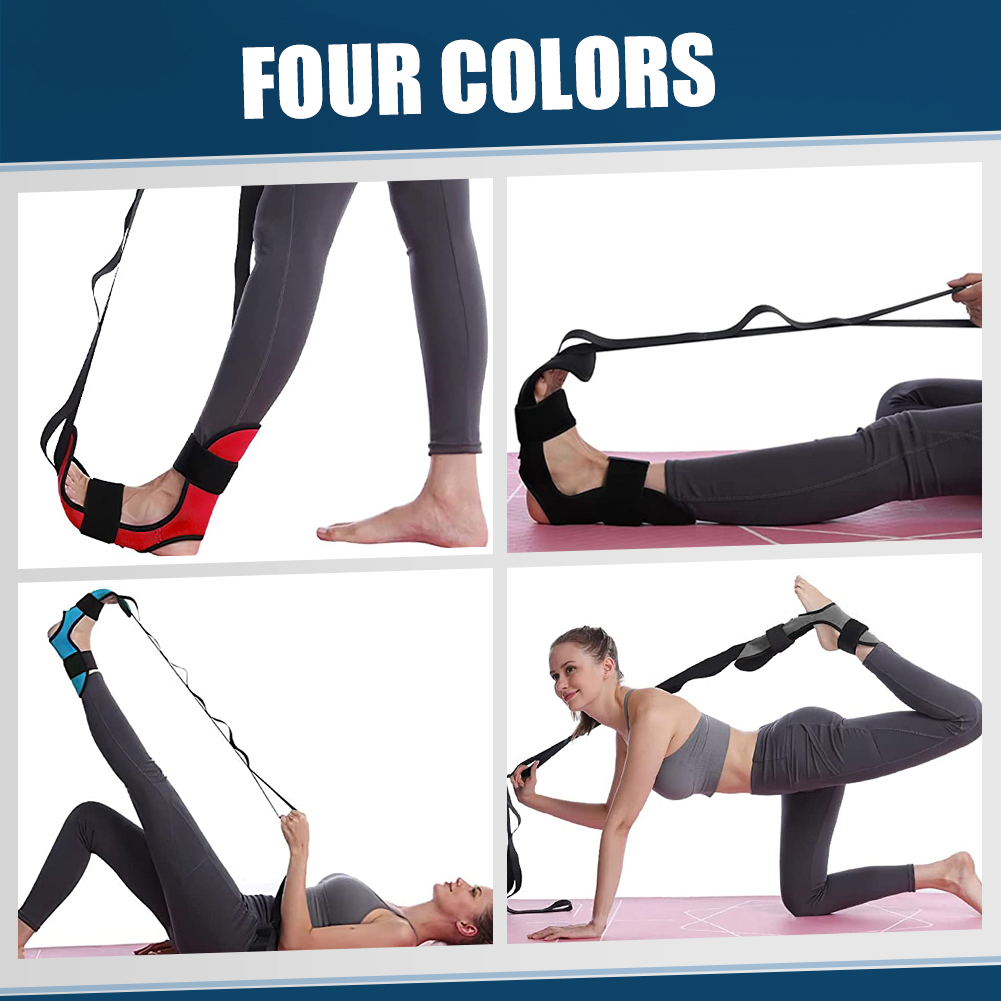 148cm Yoga Leg Ankle Brace Support Training Stretching Belt Stroke Hemiplegia Rehabilitation Strap Correction Braces