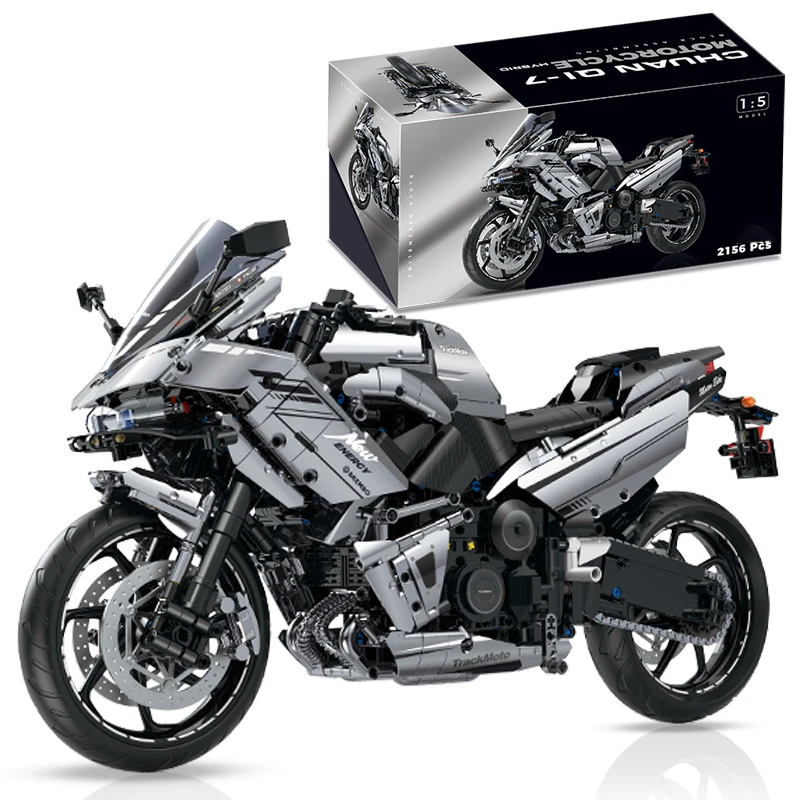 1:5 Building Blocks Motorbike Road Racing Vehicle MOC Bricks Toys Christmas Gifts for Kids Boys Children Adult 2156pcs 1:5 Building Blocks Motorbike Road Racing Vehicle MOC Bricks Toys Christmas Gifts for Kids Boys Children Adult 2156pcs
