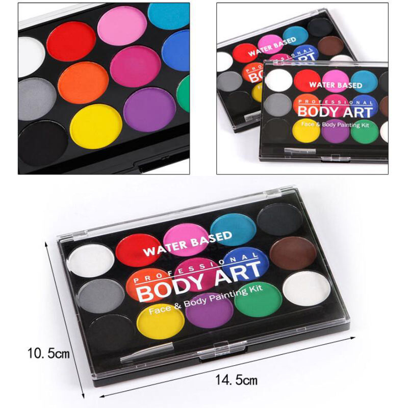 15 Colors Washable Face and Body Paint
