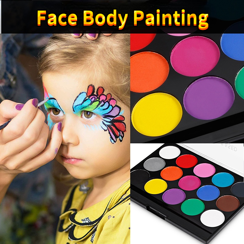 15 Colors Washable Face and Body Paint