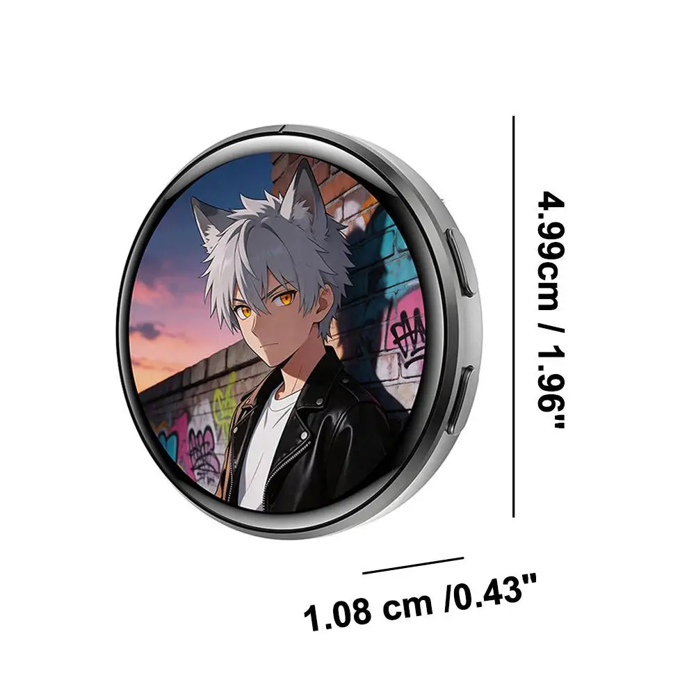 1.5 inch Anime E-Badge Dynamic Electronic Badge Anime Merchandise Digital Display Badge Dynamic Gifts For Otaku Fans 1.5 inch Anime E-Badge Dynamic Electronic Badge Anime Merchandise Digital Display Badge Dynamic Gifts For Otaku Fans