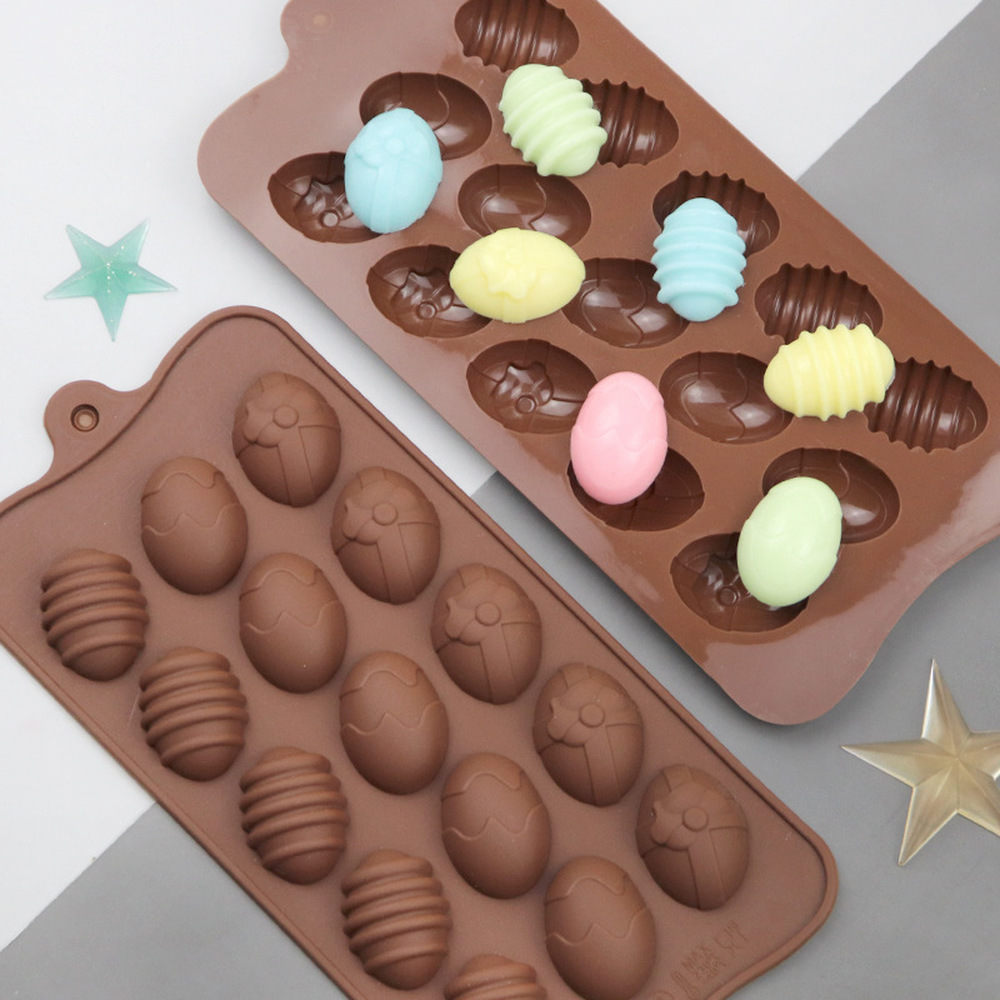 15 Slot Egg Shape Silicone Mold 15 Slot Egg Shape Silicone Mold