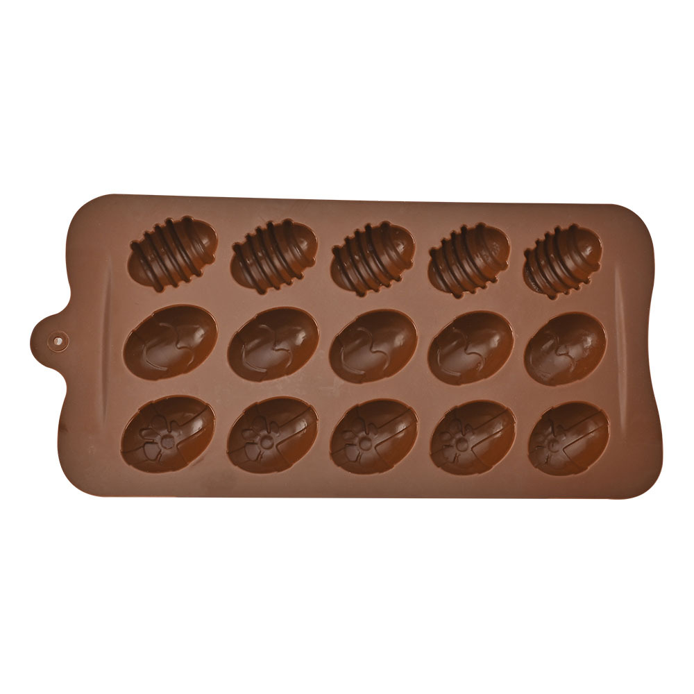 15 Slot Egg Shape Silicone Mold 15 Slot Egg Shape Silicone Mold