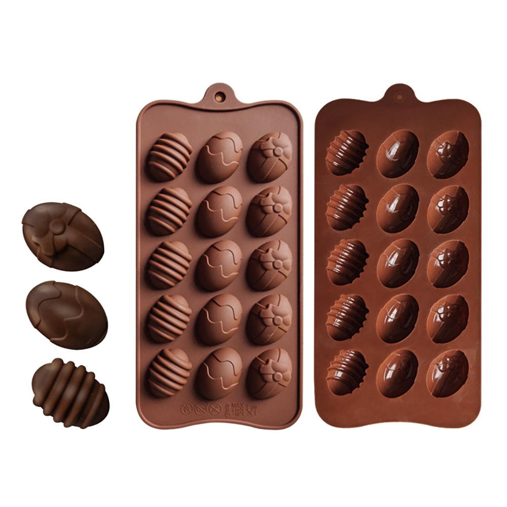 15 Slot Egg Shape Silicone Mold 15 Slot Egg Shape Silicone Mold