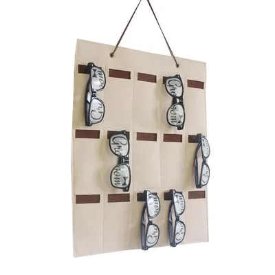 15 Slot Wall Mounted Sunglass Holder 15 Slot Wall Mounted Sunglass Holder