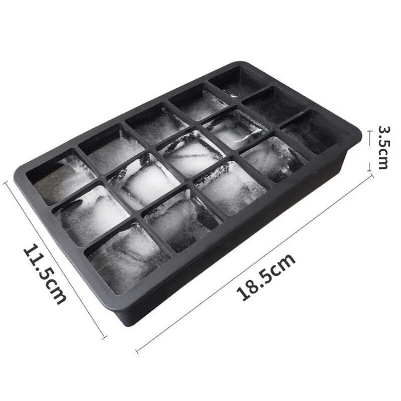 15 Slots Silicone Large Ice Cube Tray 15 Slots Silicone Large Ice Cube Tray