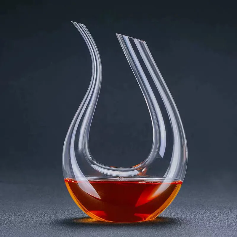 1500ML Decanter Handmade Crystal Red Wine Brandy Champagne Glasses Bottle Jug Pourer Aerator For Family Bar Party
