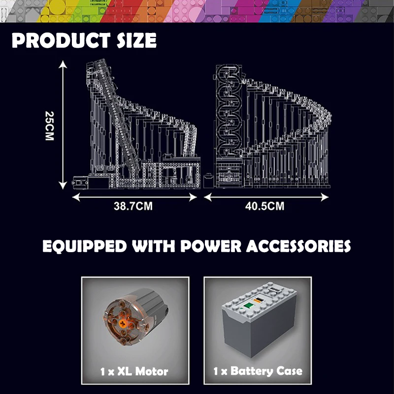1500+pcs Technical Dribbling Device Building Blocks GBC Harp Track Model Ball Lift Mechanical Transmission Bricks Toys