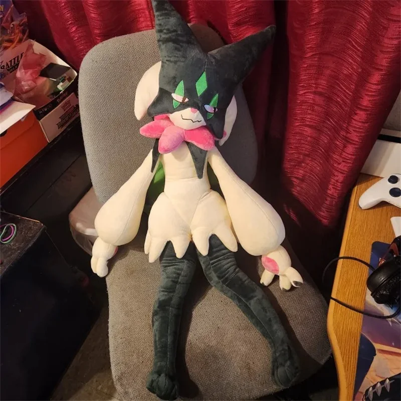 150/80cm Giant Pokemon Kawaii Meowscarada Plush Toy Soft Stuffed Animals Doll Throw Pillow Room Decorate Children 150/80cm Giant Pokemon Kawaii Meowscarada Plush Toy Soft Stuffed Animals Doll Throw Pillow Room Decorate Children