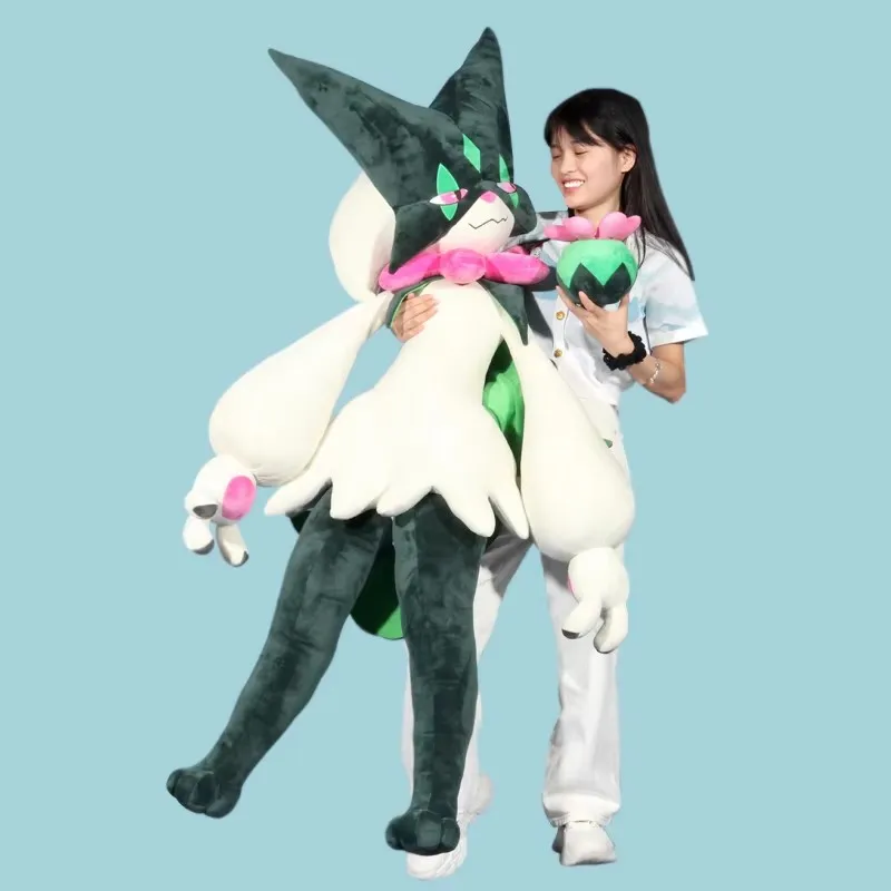 150/80cm Giant Pokemon Kawaii Meowscarada Plush Toy Soft Stuffed Animals Doll Throw Pillow Room Decorate Children 150/80cm Giant Pokemon Kawaii Meowscarada Plush Toy Soft Stuffed Animals Doll Throw Pillow Room Decorate Children