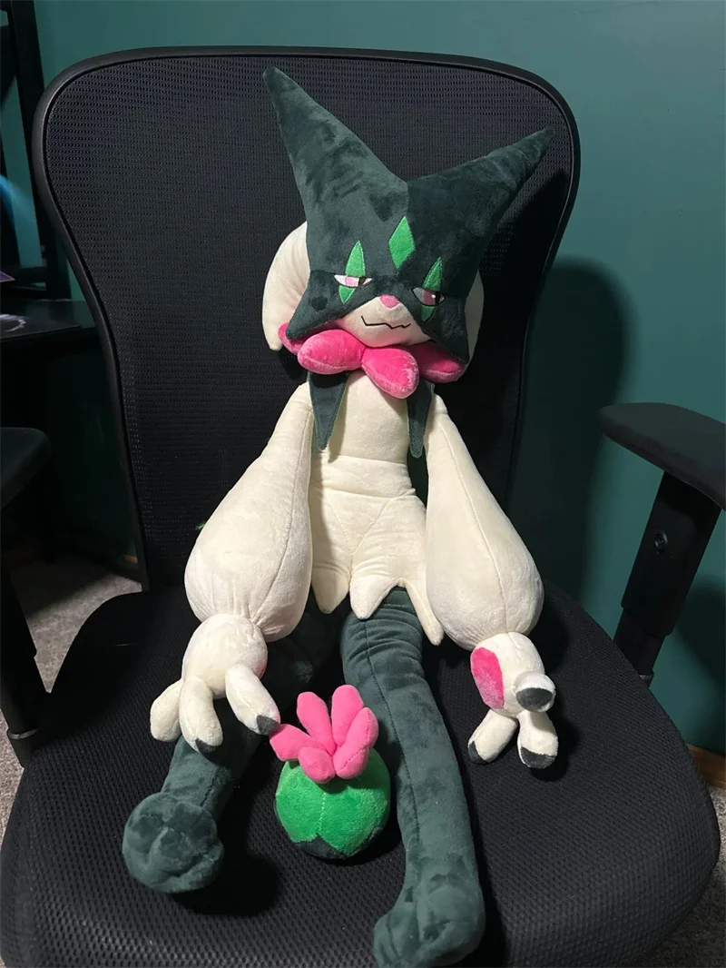 150/80cm Giant Pokemon Kawaii Meowscarada Plush Toy Soft Stuffed Animals Doll Throw Pillow Room Decorate Children 150/80cm Giant Pokemon Kawaii Meowscarada Plush Toy Soft Stuffed Animals Doll Throw Pillow Room Decorate Children
