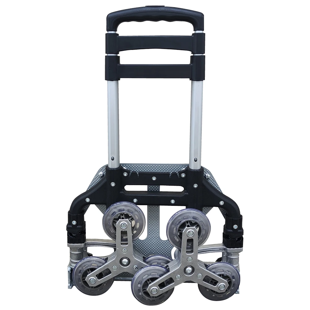 150KG All Terrain Stair Cart Camping Wagon Hand Cart with Bungee Cord Folding Trolley for Upstairs Cargo with Wheels 150KG All Terrain Stair Cart Camping Wagon Hand Cart with Bungee Cord Folding Trolley for Upstairs Cargo with Wheels