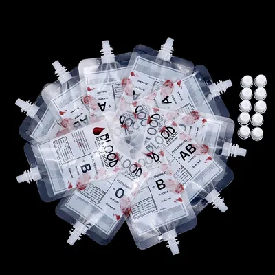 150ml Blood Bag Drink Pouches (10pcs) 150ml Blood Bag Drink Pouches (10pcs)