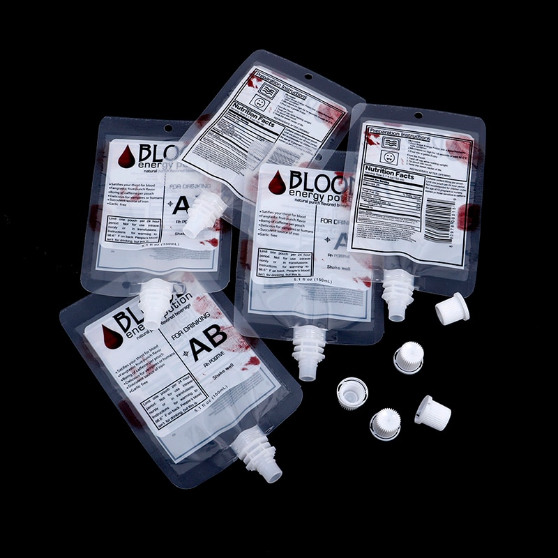 150ml Blood Bag Drink Pouches (10pcs) 150ml Blood Bag Drink Pouches (10pcs)