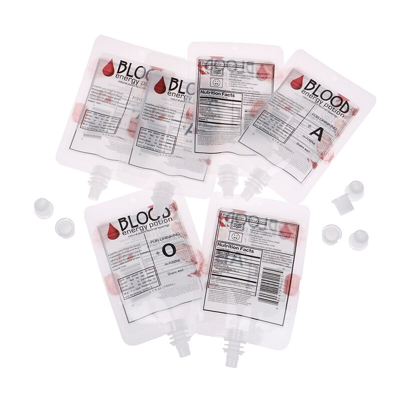 150ml Blood Bag Drink Pouches (10pcs) 150ml Blood Bag Drink Pouches (10pcs)