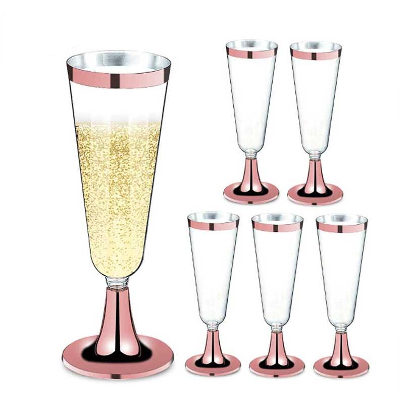 150ml Disposable Champagne Flutes (6pcs)